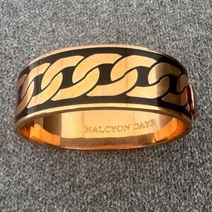 Halcyon Days Black and Gold Chain Bracelet